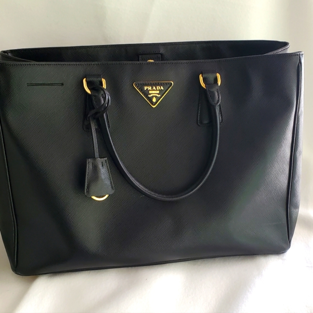 PRADA Lux Open Tote Saffiano Leather Large
